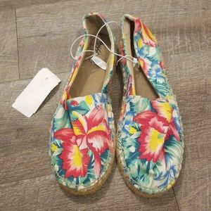Women's Floral Canvas Slip Ons. 3/$25